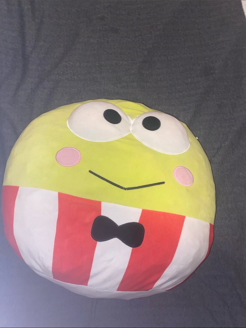 Squishmallows Keroppi-style Round Plush - Yellow, White, Pink, Black, Red